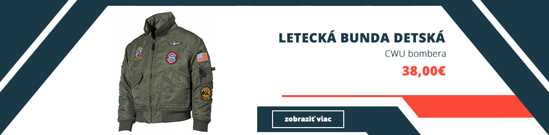 cwu detská letecká bunda